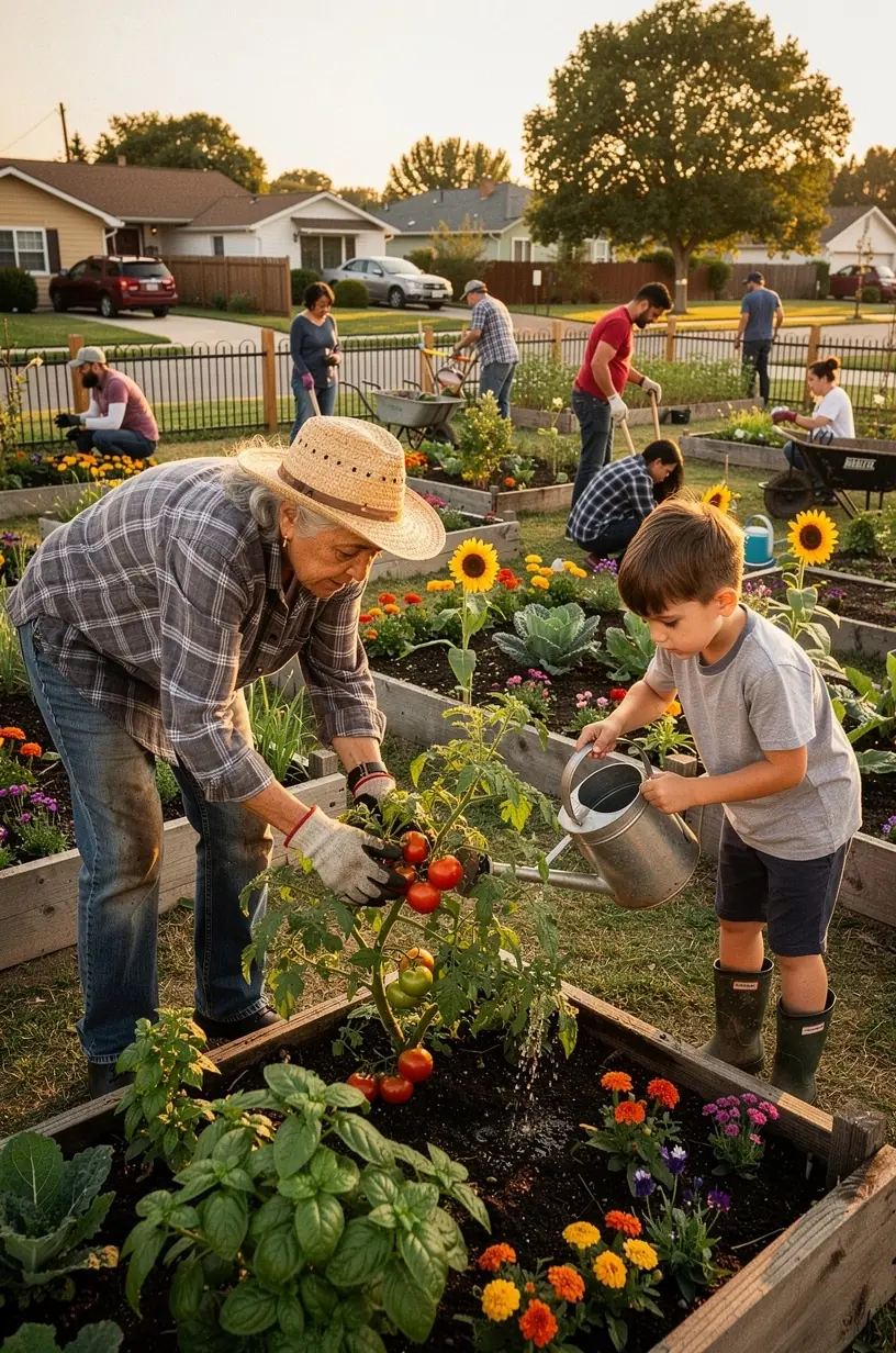Community members engaging in a local meeting.