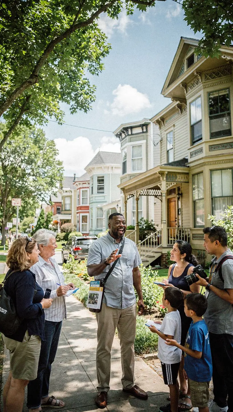 Local farmers' market showcasing fresh produce and community
