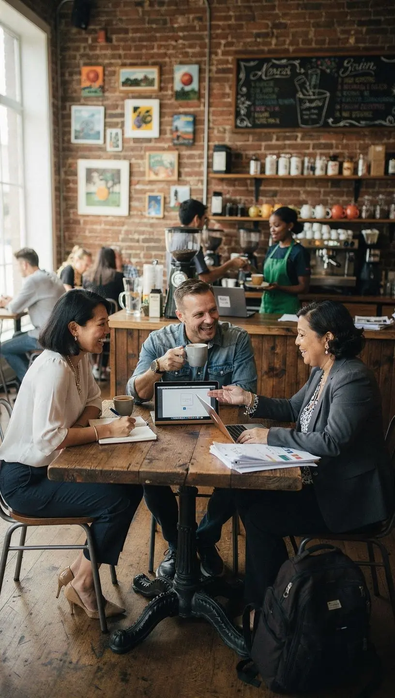 Professional business solutions illustration